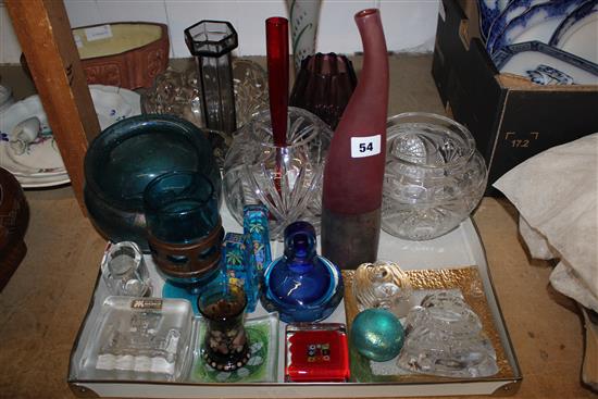 Collection of mixed glassware